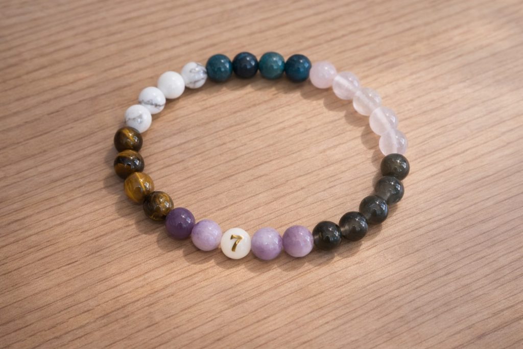 bracelet parcours de vie personnalisé en numérologie Les Secrets de Pierre
