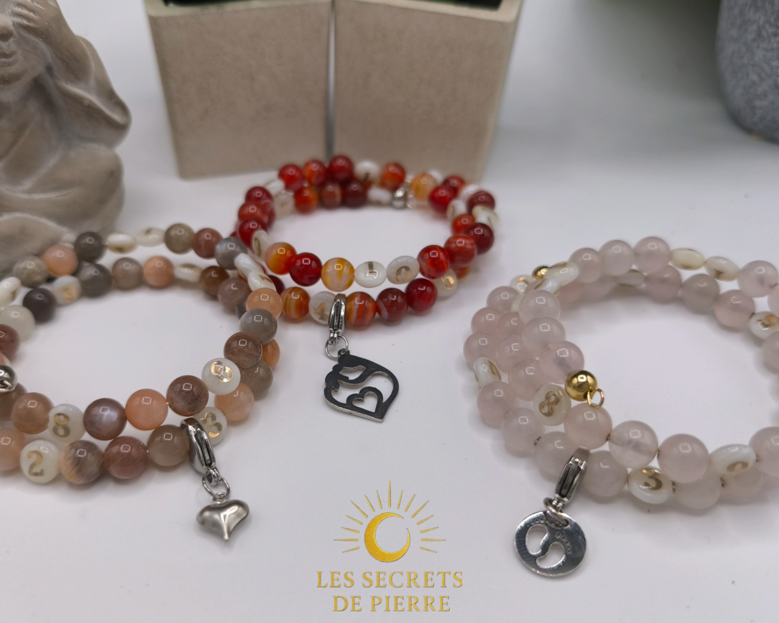 Bracelet d’Allaitement "Féminité Équilibrée" – Pierre de Lune – Image 2