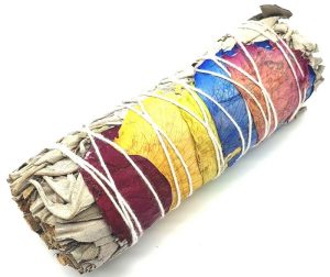 Fagot Sauge Blanche et Roses 7 Chakras – Purification et Harmonisation