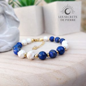 Bracelet Paix de l’Esprit en lapis-lazuli et magnésite