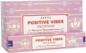 Encens Positive Vibes Satya – Joie et Énergie Lumineuse