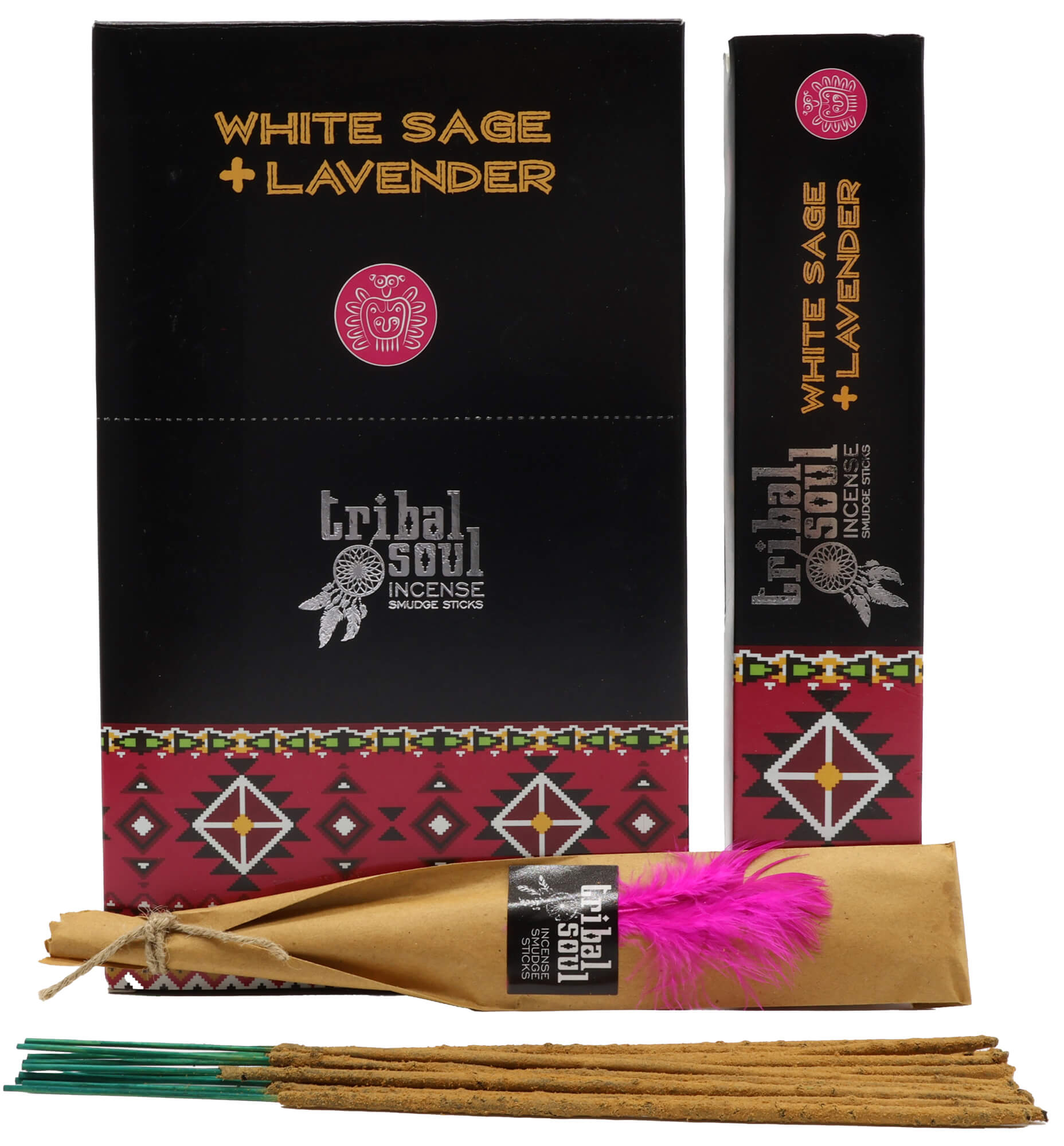 Encens Tribal Soul Sauge Blanche + Lavande – Purification et Sérénité
