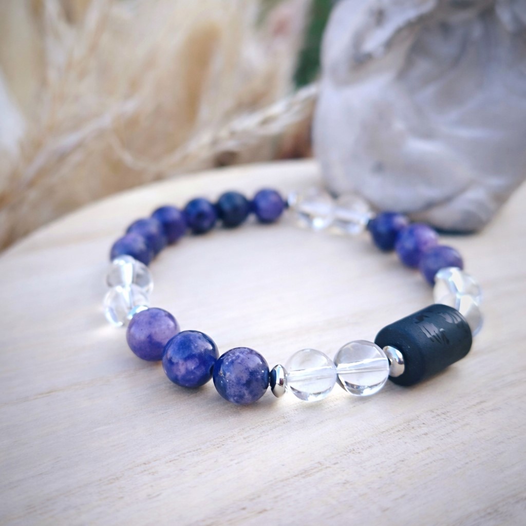 bracelet astro poisson lepidolite