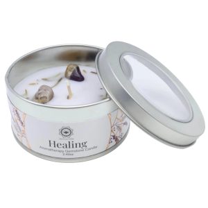 Bougie parfumée lavande avec améthyste – Guérison 70g