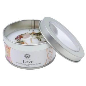 Bougie parfumée florale avec quartz rose – Love 70g