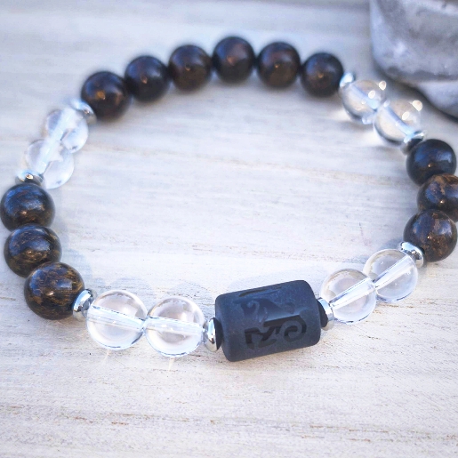 Capricorne – "Autorité Intérieure & Stabilité" – Bronzite, Cristal de roche & Onyx – Image 2