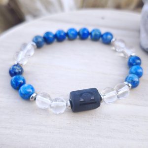 Balance "Harmonie & Justesse" – Lapis-lazuli, Cristal de roche & Onyx