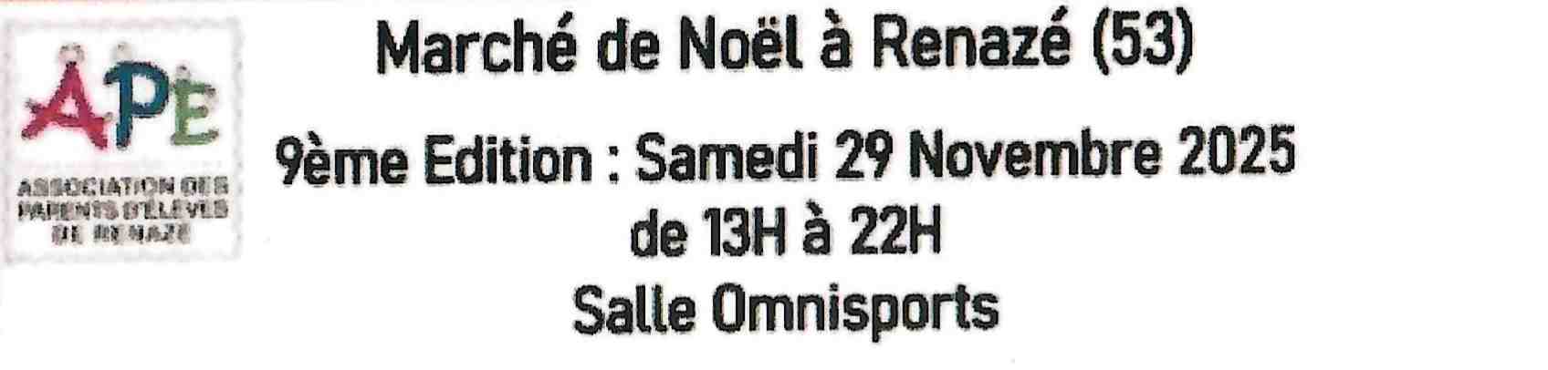 Marché de Noël Rénazé 2025 – Les Secrets de Pierre