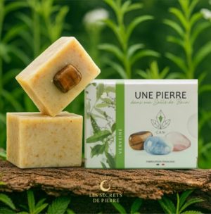 Savon à la verveine avec pierre naturelle à collectionner
