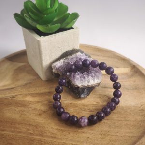 Bracelet en lépidolite naturelle – sérénité et paix intérieure