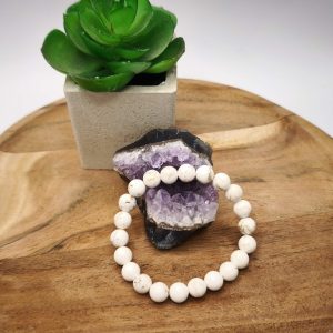 Bracelet en magnésite naturelle – calme intérieur et détente de l’esprit