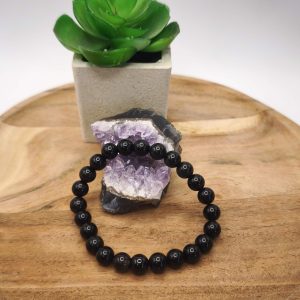 Bracelet en obsidienne oeil céleste naturelle – révélation et bouclier de lumière