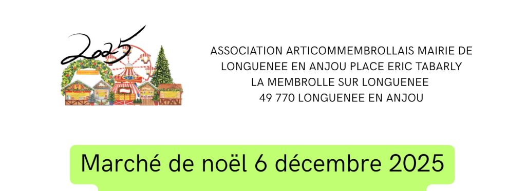 Marché de Noël La Membrolle-sur-Longuenée 2025 – Les Secrets de Pierre