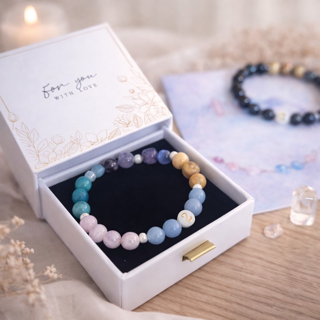 Bracelet Parcours de Vie personnalisé en numérologie avec pierres naturelles – Les Secrets de Pierre