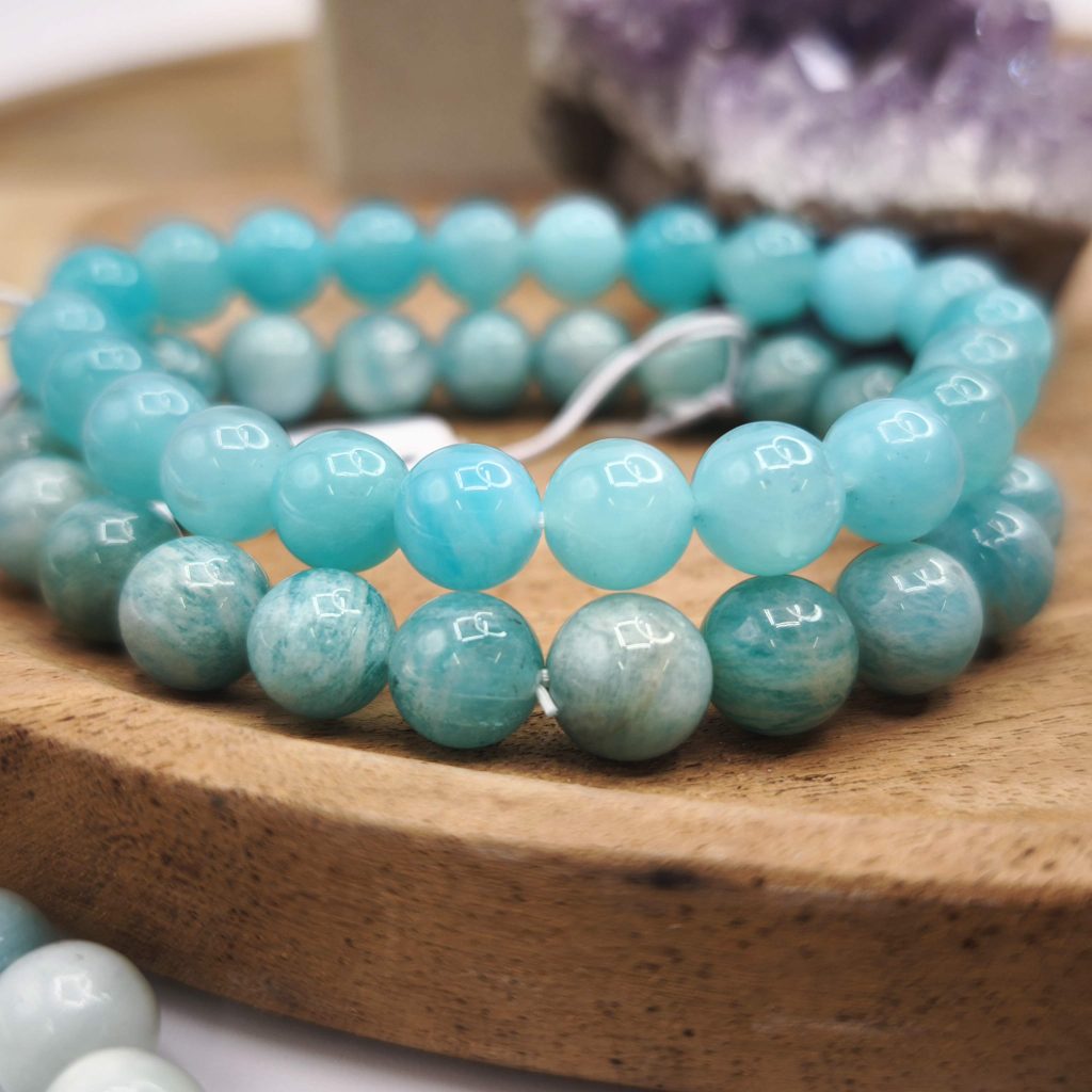 amazonite pierre naturelle bleu vert lithotherapie