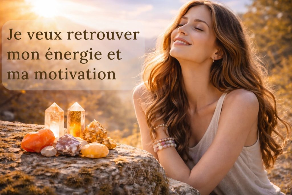 bracelet lithothérapie énergie et vitalité