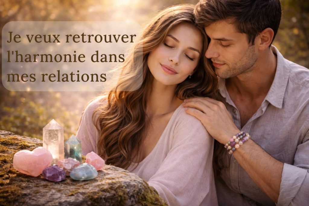 bracelet lithothérapie pour apaiser les relations