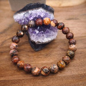 Bracelet – Retrouver motivation et élan jaspe leopard