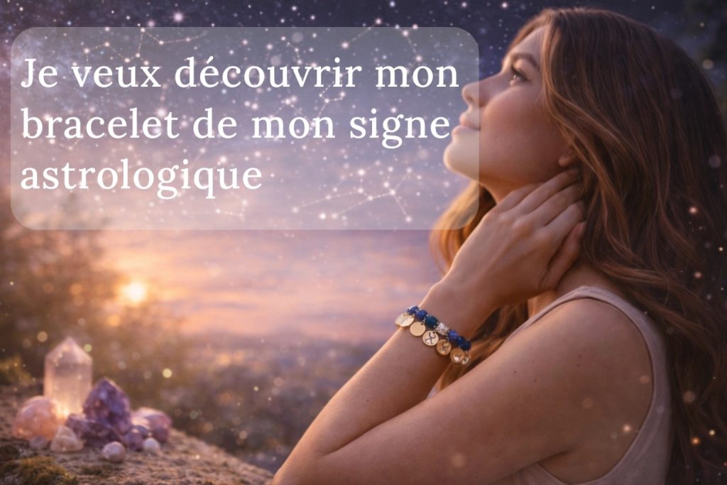 bracelet signe astrologique pierre naturelle