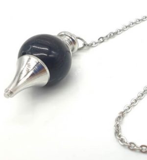 Pendule sphère Obsidienne Noire 4cm