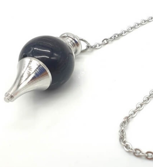 Pendule sphère Obsidienne Noire 4cm