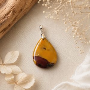 Pendentif Jaspe Mokaïte EXTRA Goutte 35 mm