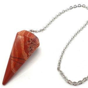 Pendule conique Jaspe Rouge