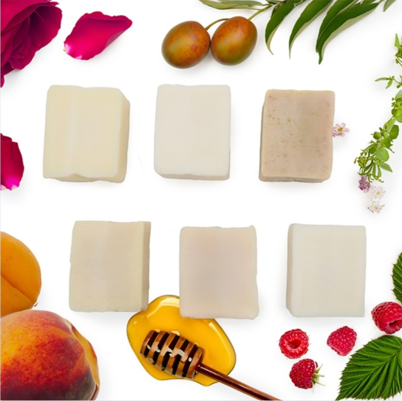 Savon naturel à la framboise
