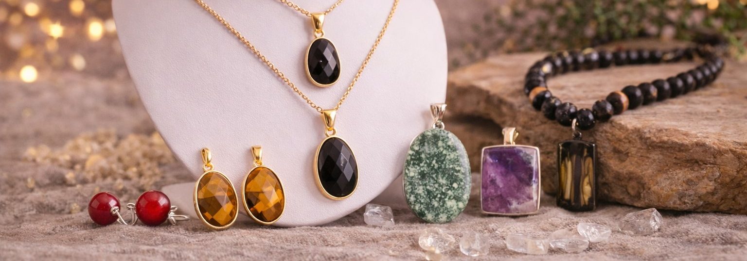 Bijoux élégants et énergétiques en pierres naturelles.