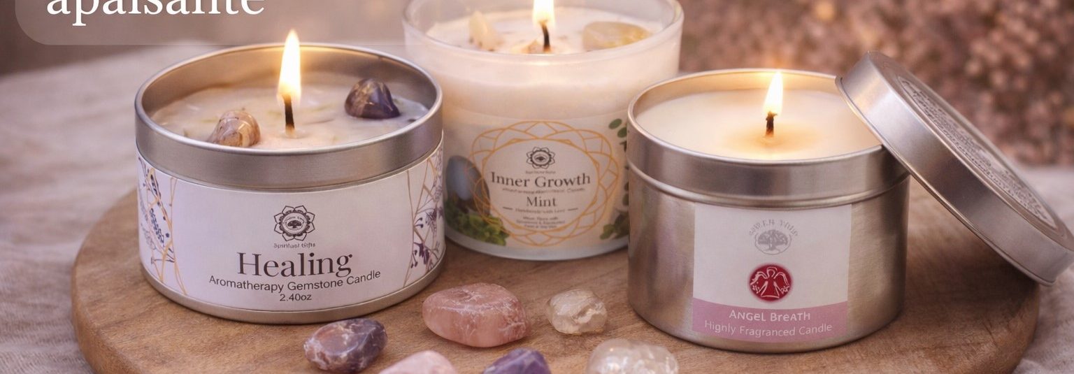 Bougies pour créer une ambiance douce et apaisante.